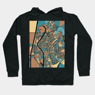 Seville Map Pattern in Mid Century Pastel Hoodie